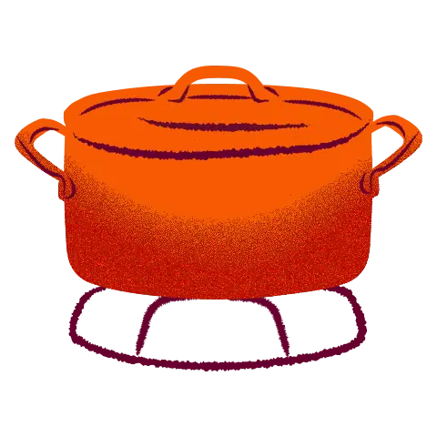 A pot on a stove top